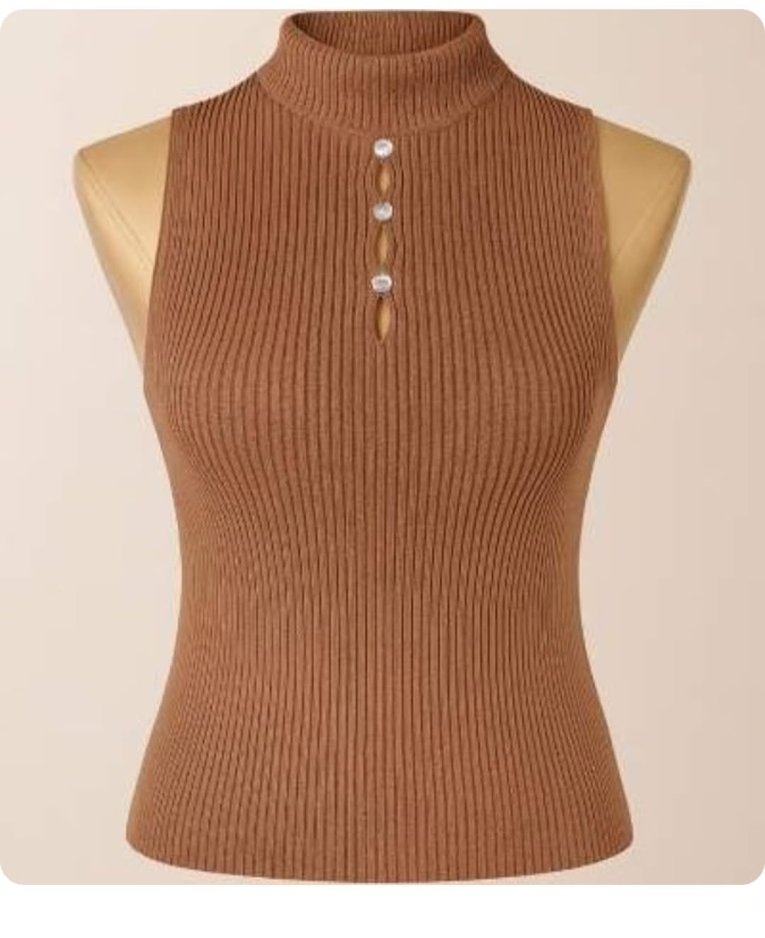 تاپ بافت پاییزه جلو نگین سایز فری ۳۸ تا ۴۶