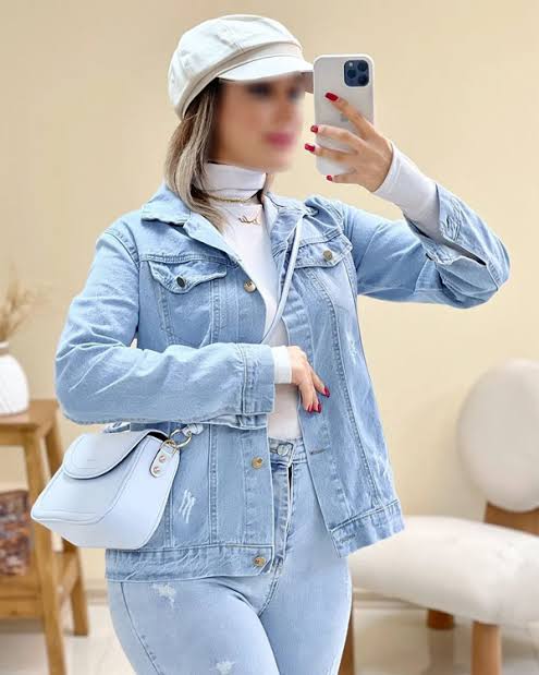 کت جین بلند بغل حلالی