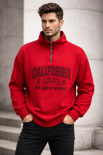 هودی نیم زیپ california