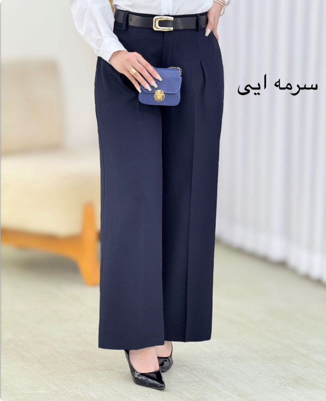 شلوار بگ مزونی پیله دار دبل مازراتی پشت کش